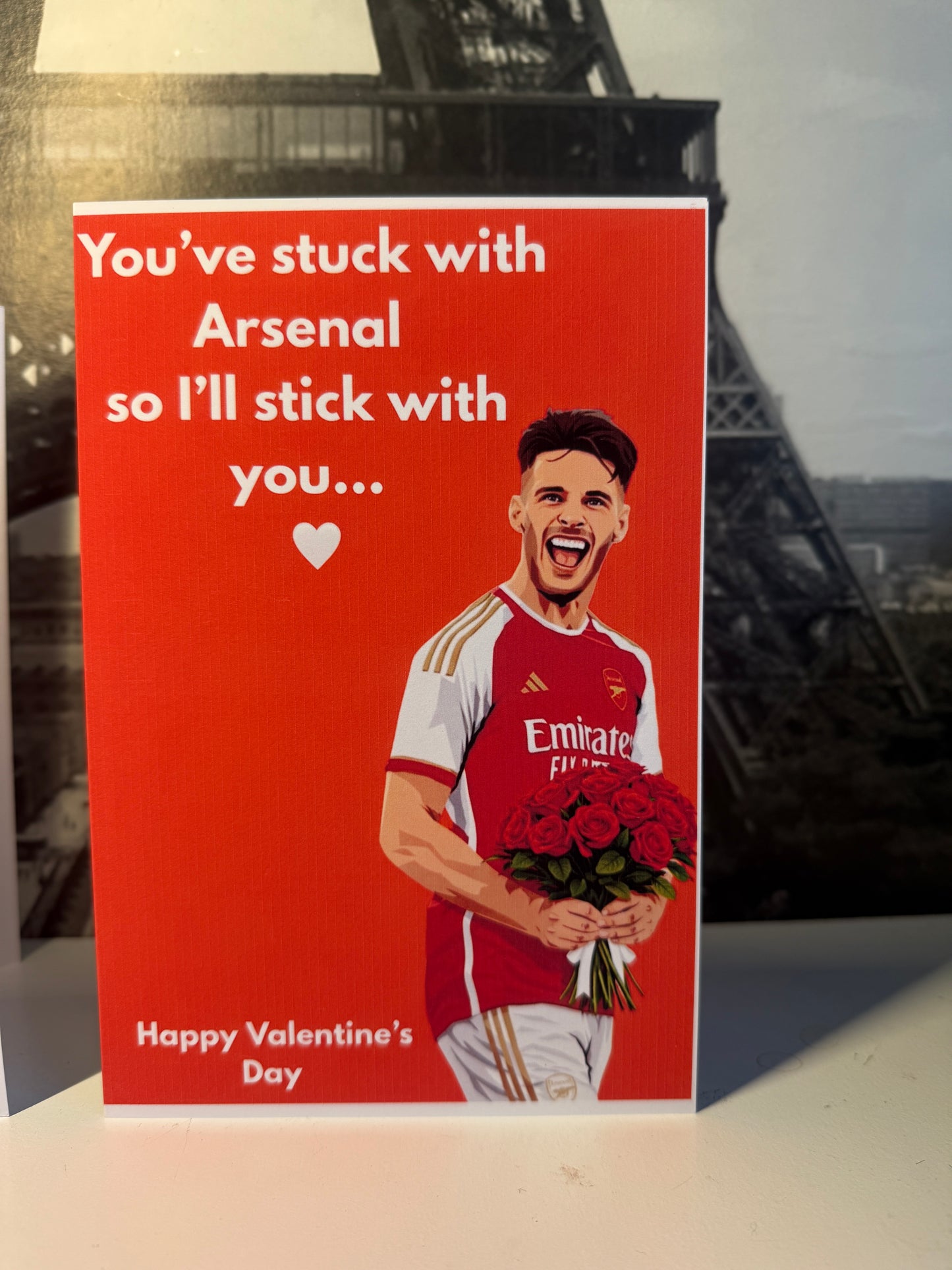 Arsenal Valentine’s Day card