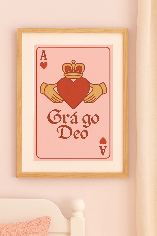 Claddagh playing card