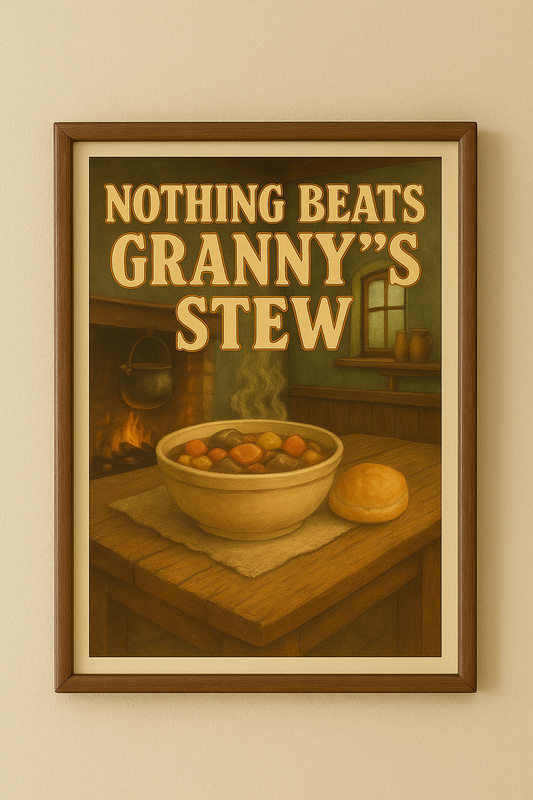 Granny’s stew wall decor print