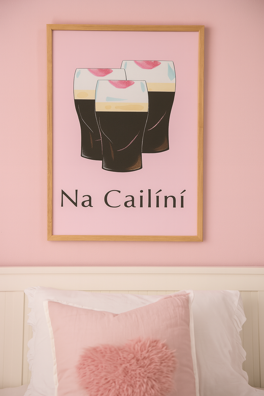Lip stain Irish wall art