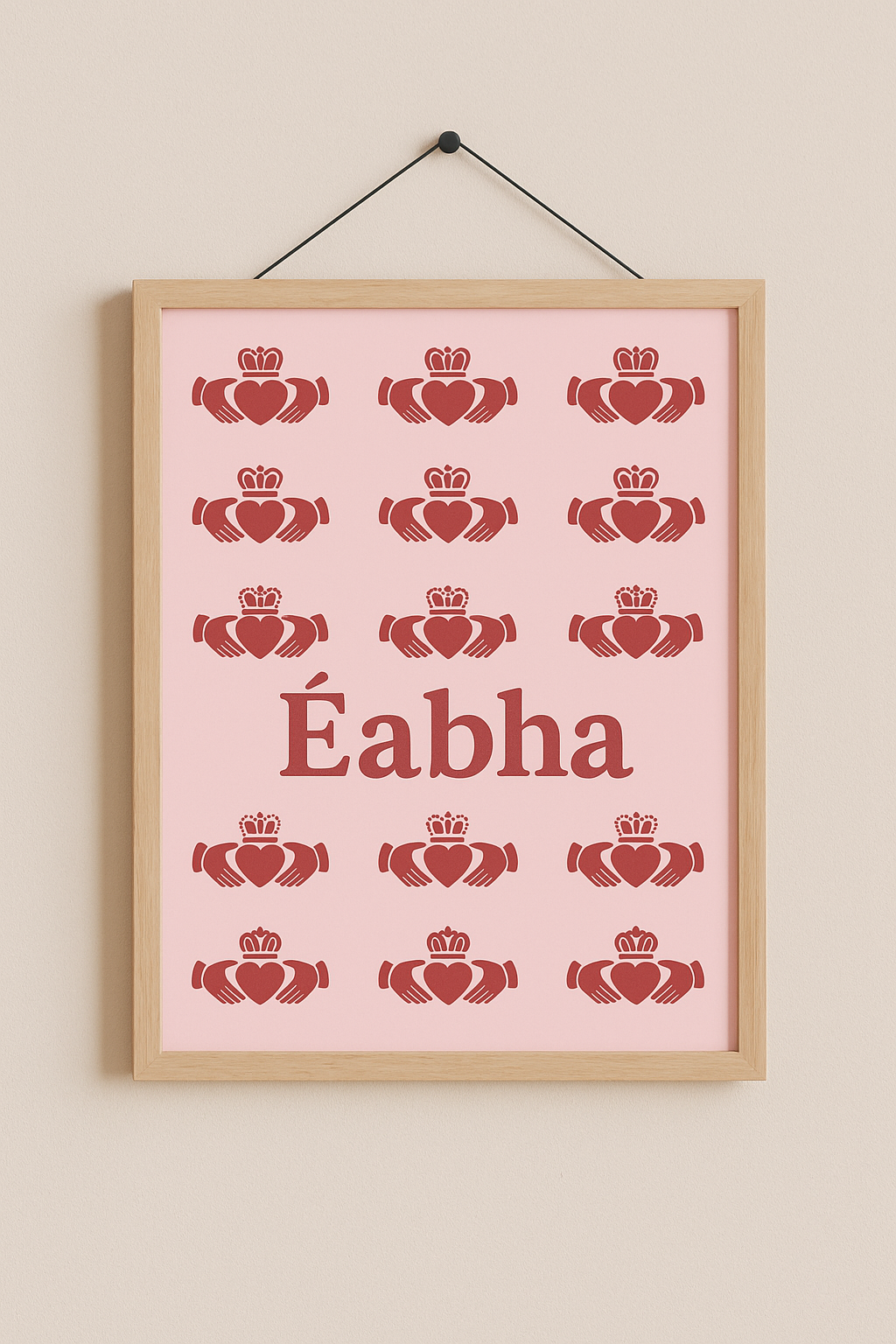 Name Claddagh pink
